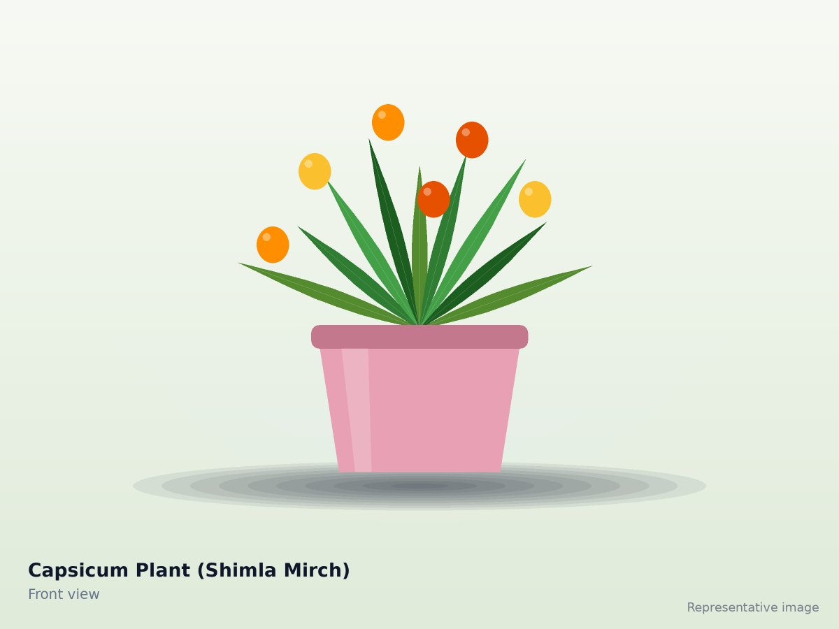 Capsicum Plant (Shimla Mirch)