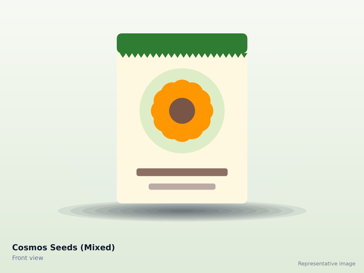 Cosmos Seeds (Mixed) – front view (representative image)