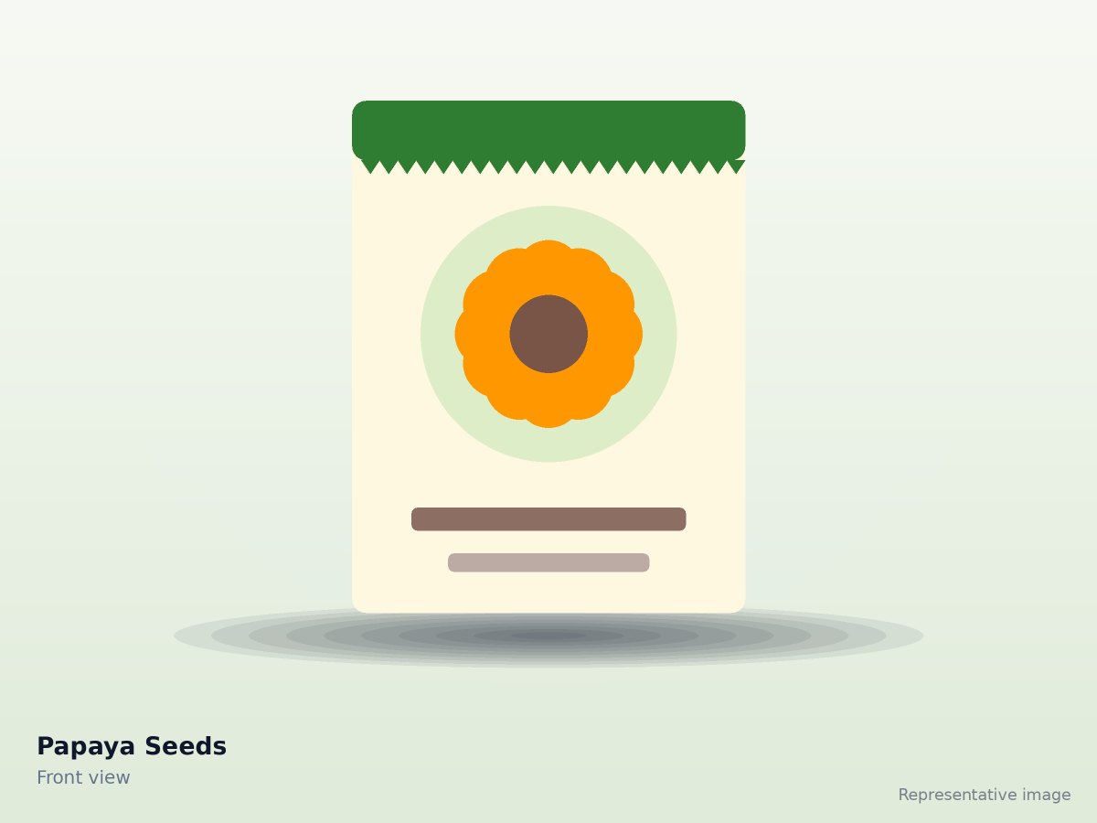 Papaya Seeds – front view (representative image)