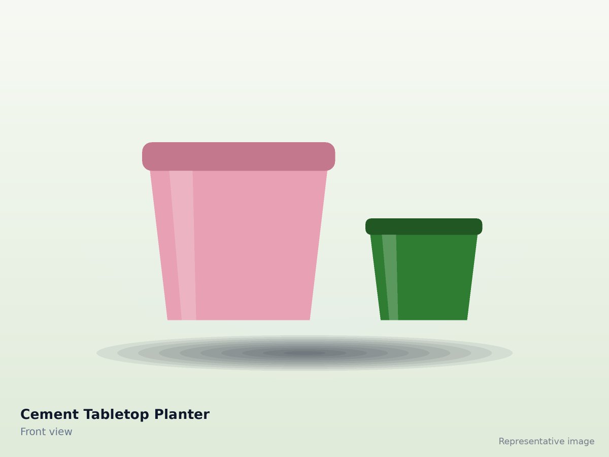 Cement Tabletop Planter