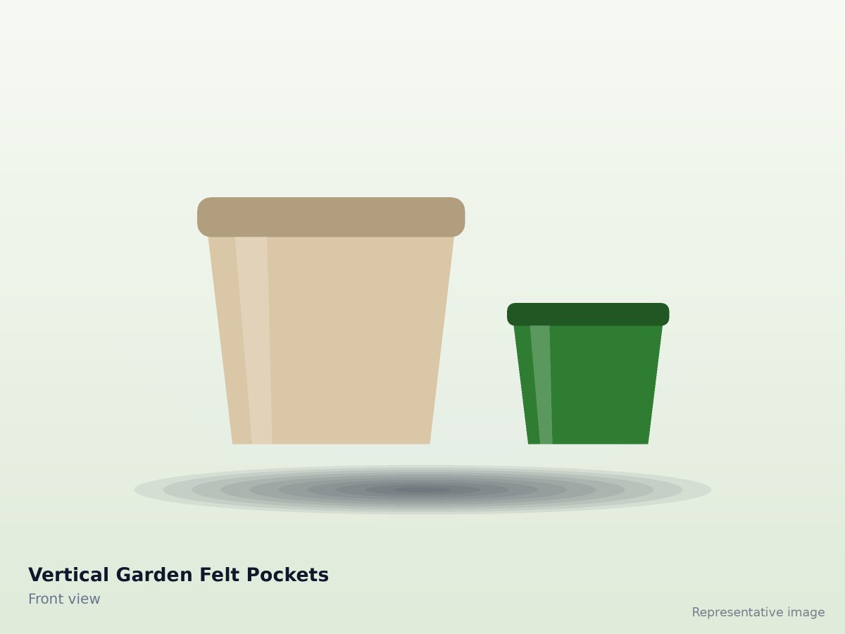 Vertical Garden Felt Pockets