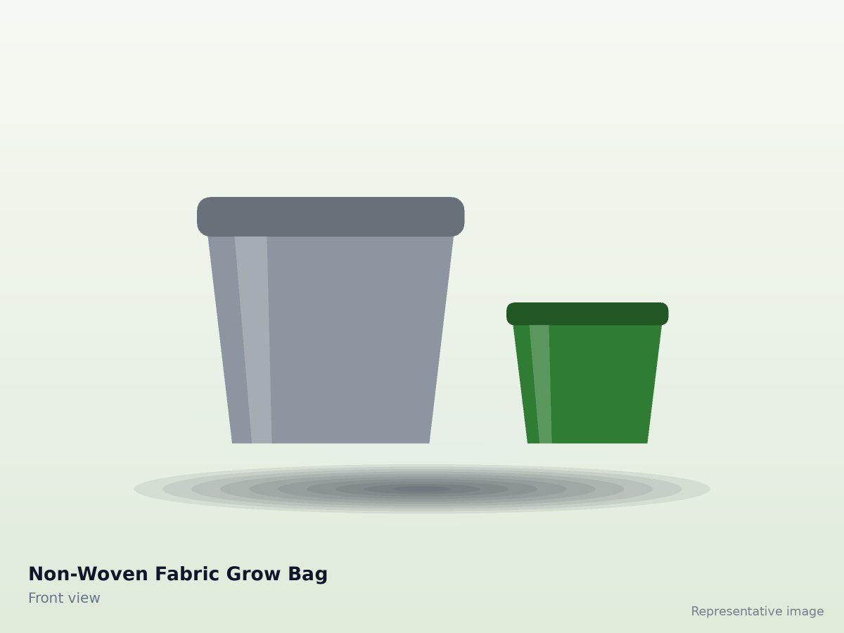 Non-Woven Fabric Grow Bag – front view (representative image)