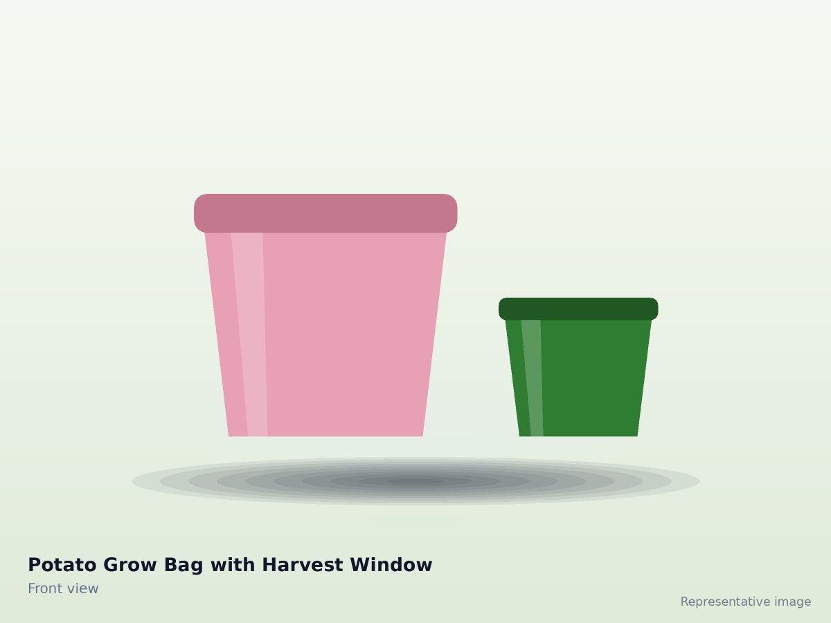 Potato Grow Bag with Harvest Window