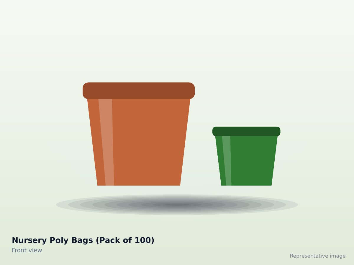 Nursery Poly Bags (Pack of 100)