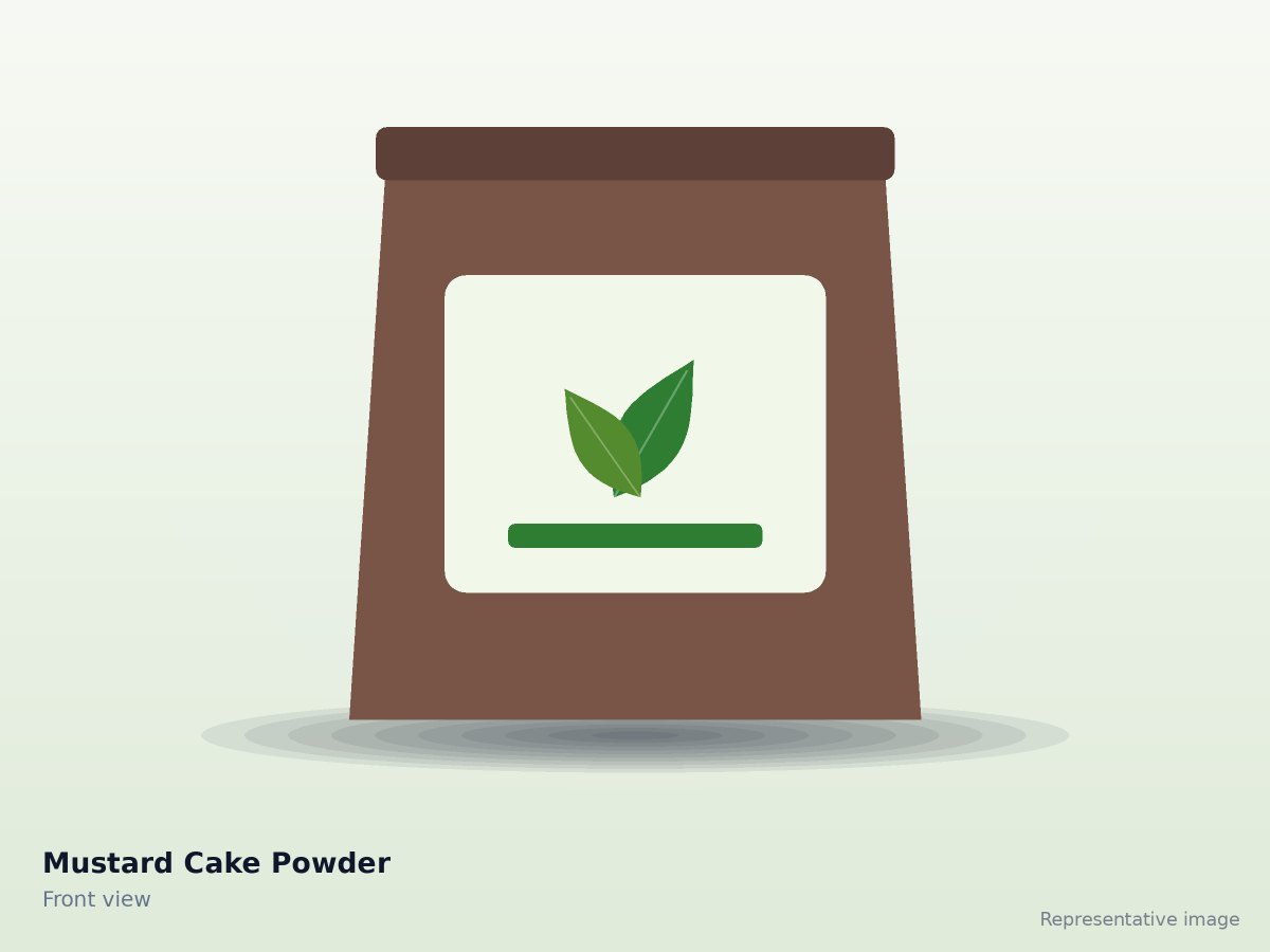 Mustard Cake Powder – front view (representative image)