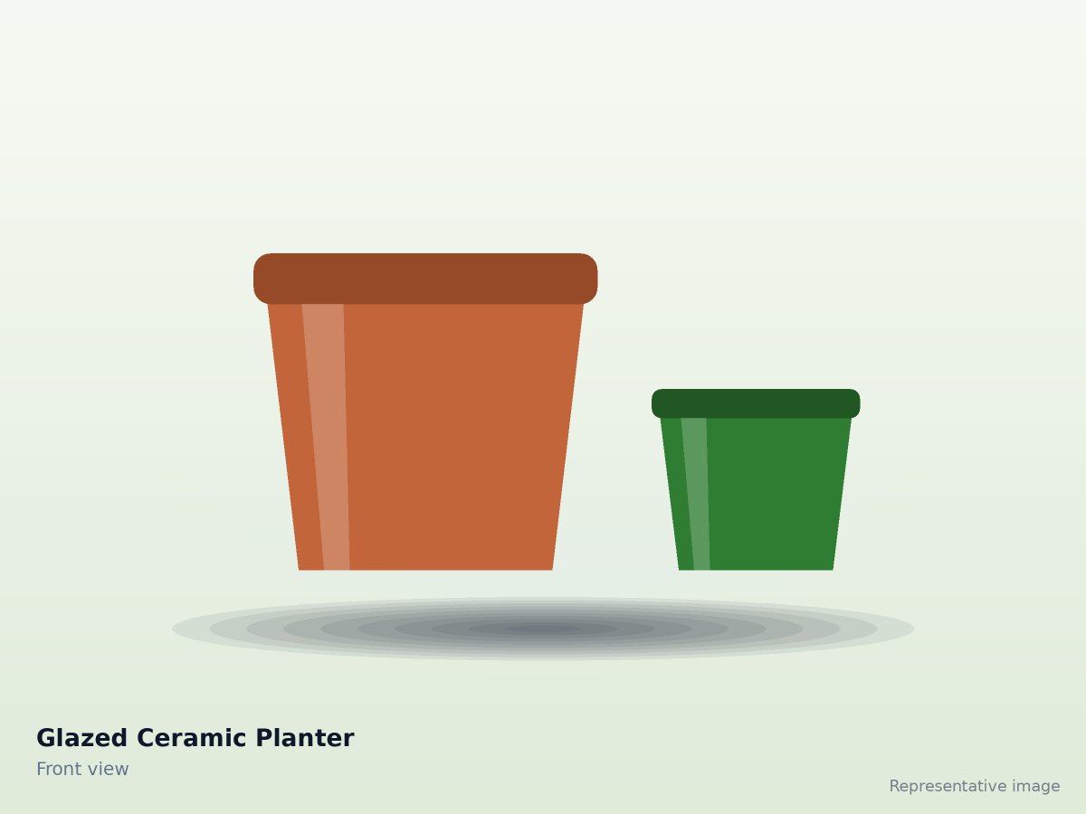 Glazed Ceramic Planter