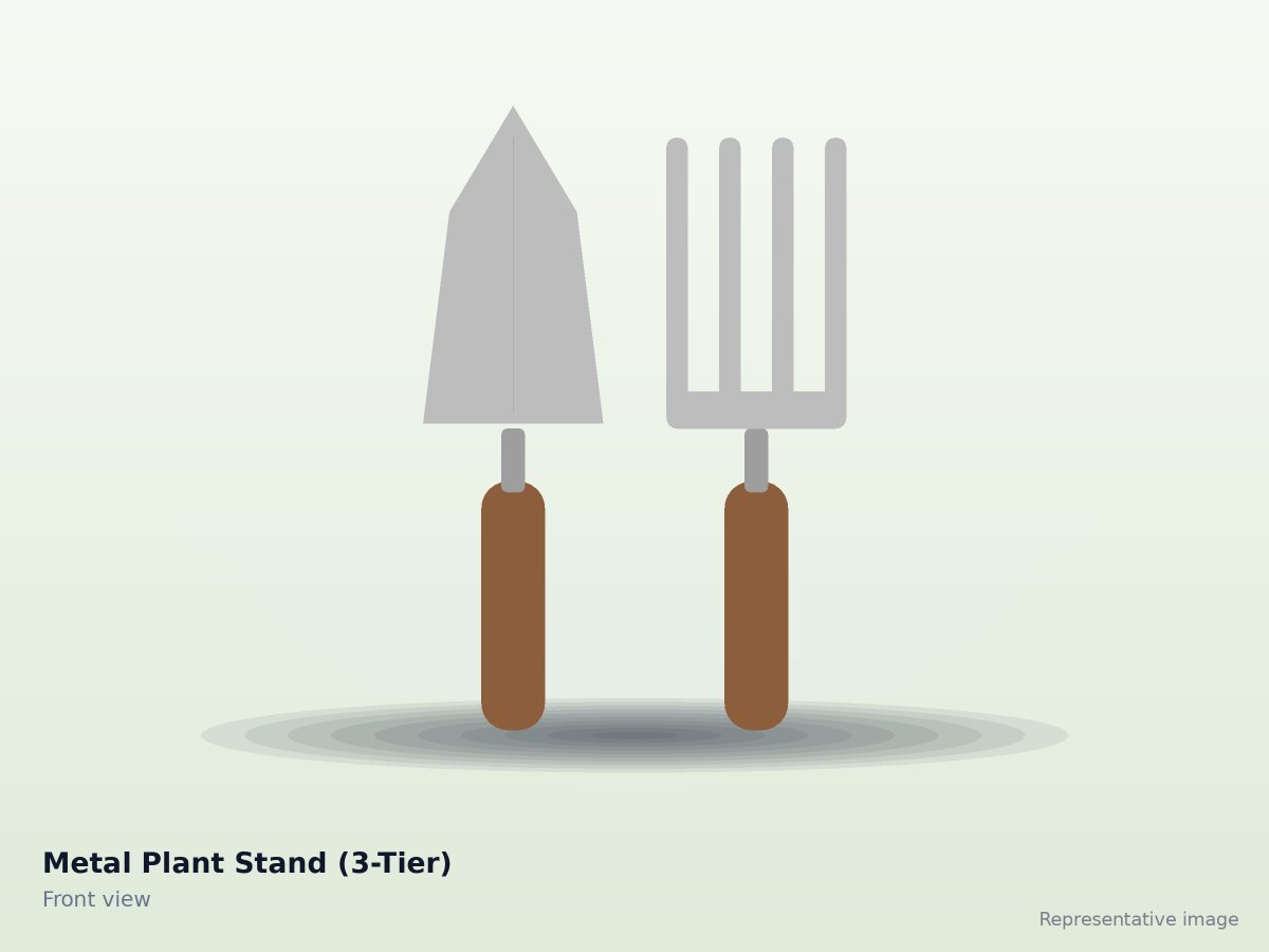 Metal Plant Stand (3-Tier)