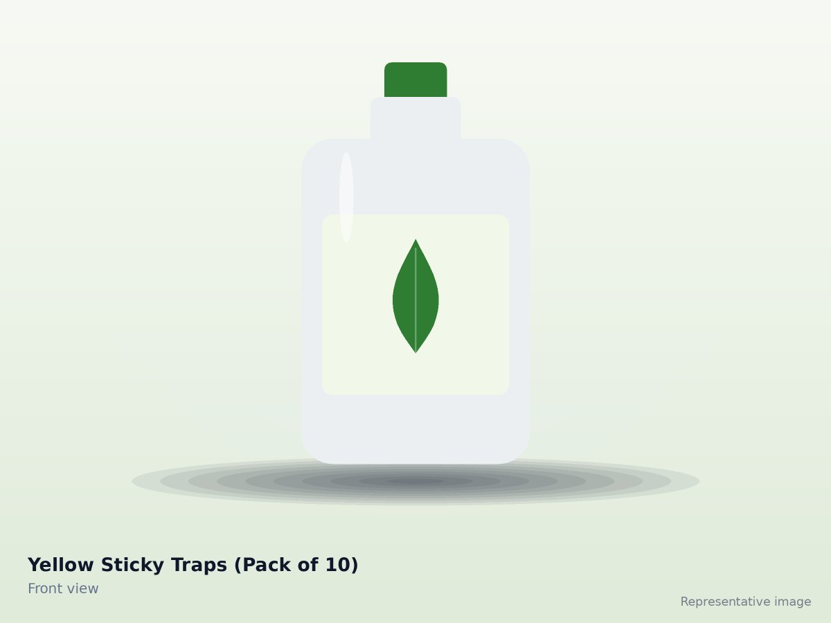 Yellow Sticky Traps (Pack of 10) – front view (representative image)