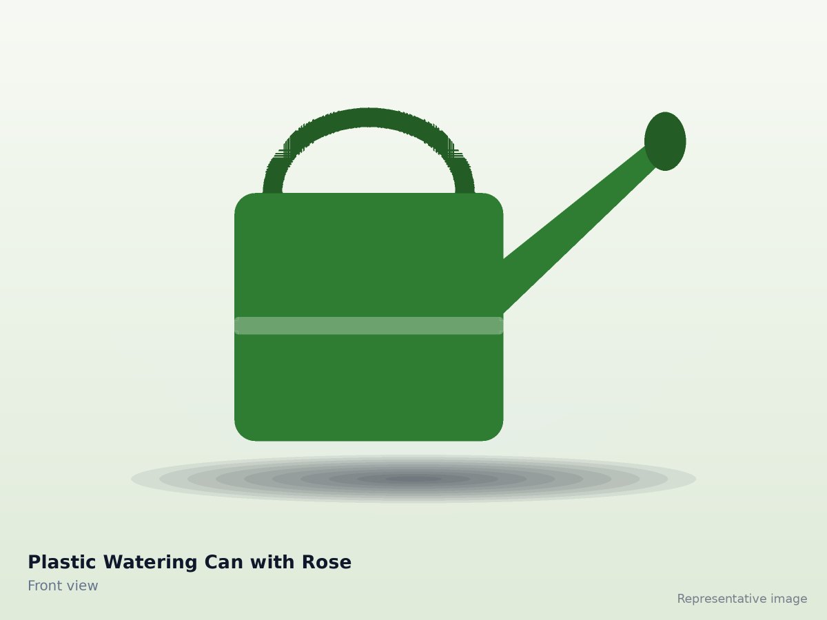 Plastic Watering Can with Rose