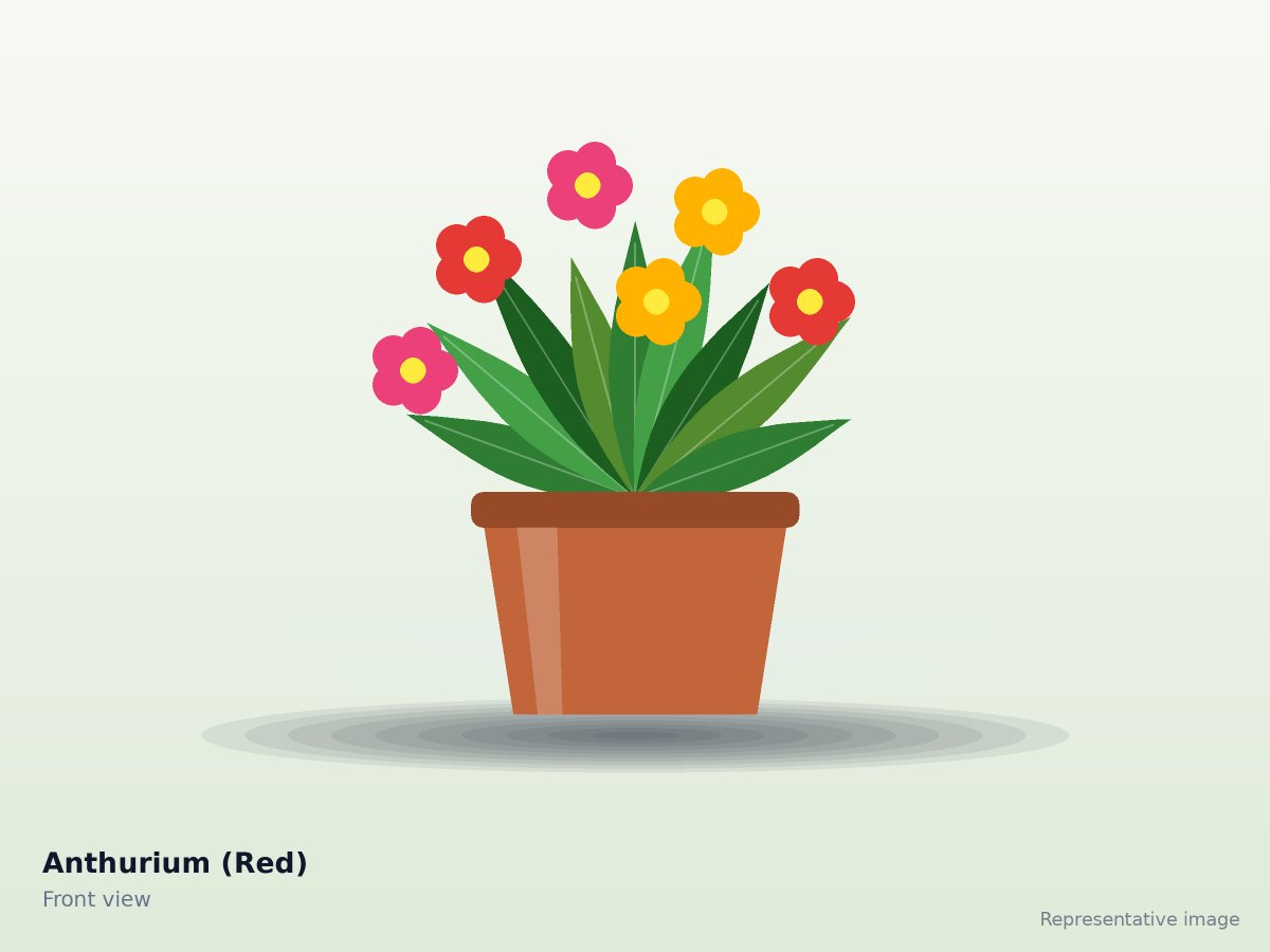 Anthurium (Red)