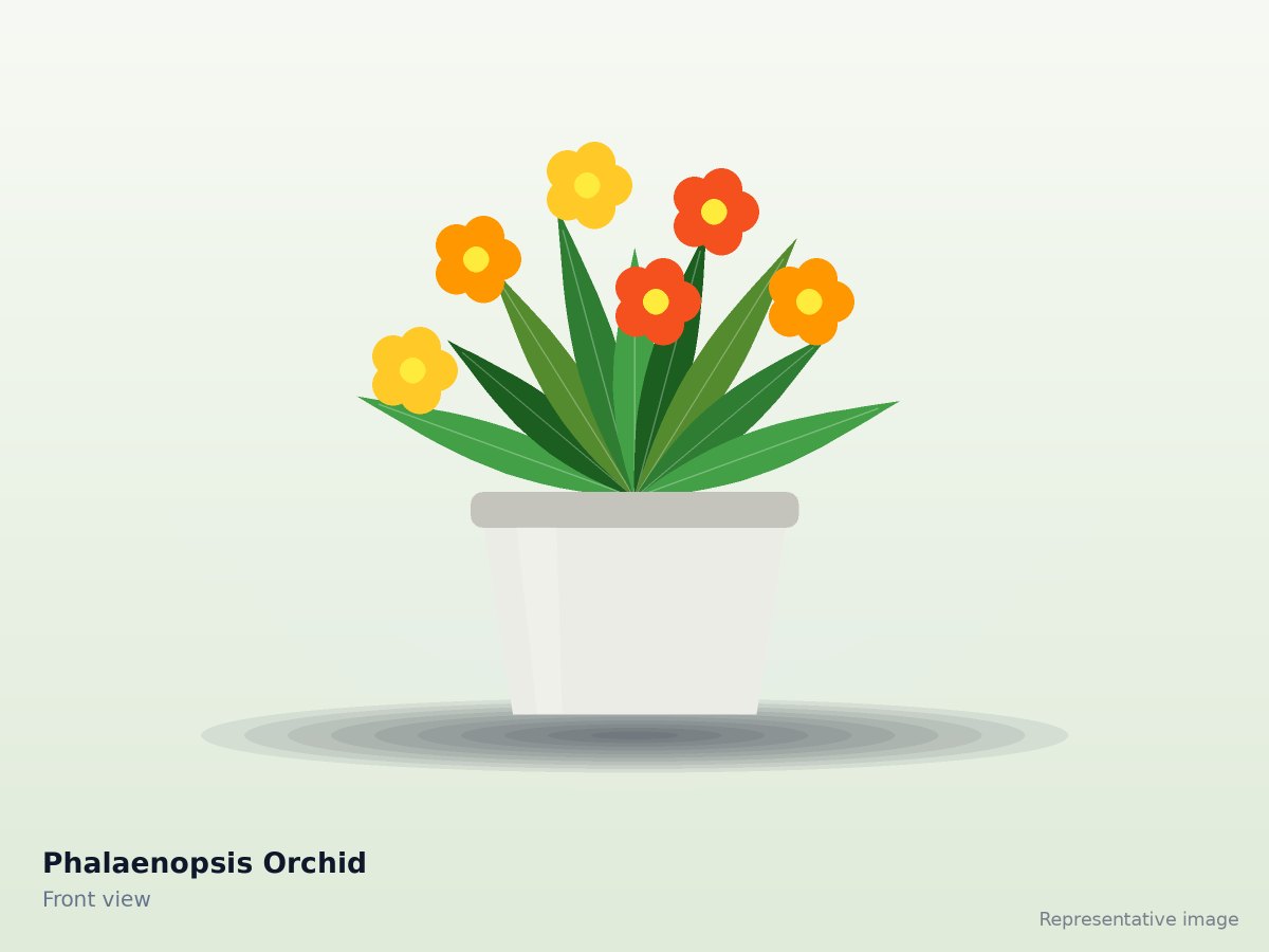 Phalaenopsis Orchid – front view (representative image)